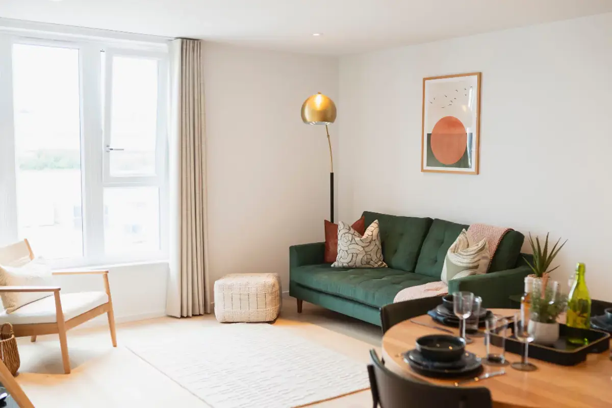 Open-plan living space.