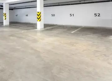 Apartment undercroft car park.
